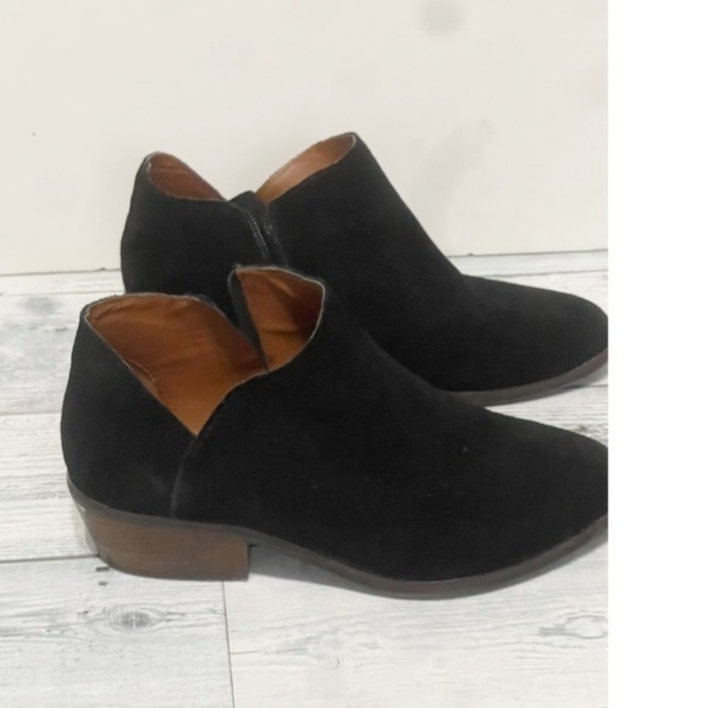 Lucky Brand Frankie Ankle Suede Booties Boots